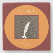 Tweed-Untersetzer Steinuntersetzer (Vorderseite)