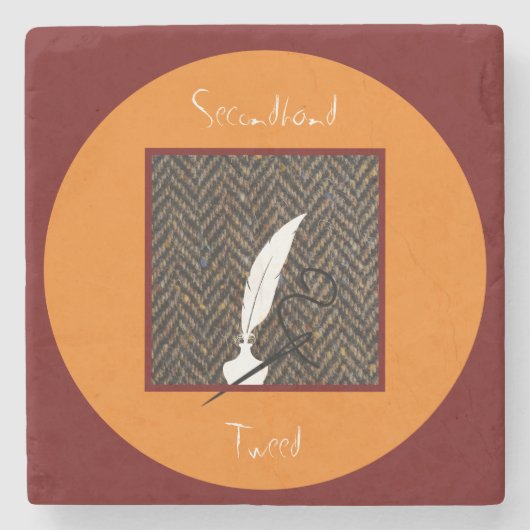 Tweed-Untersetzer Steinuntersetzer (Vorderseite)