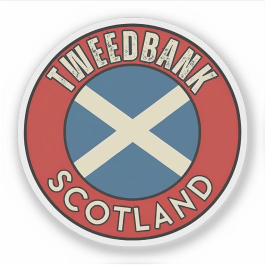 Tweedbank, Schottland Aufkleber (Vorderseite)
