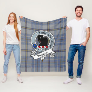 Tweedie Clan Abzeichen Tartan Kariert Fleecedecke