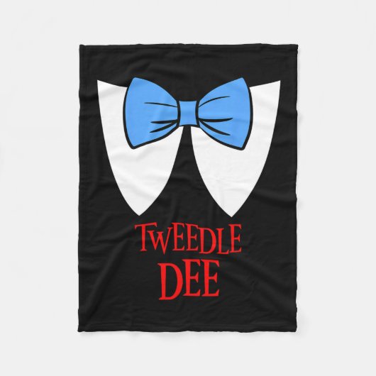 Tweedle Dee Costume Halloween Märchenfigur Fleecedecke (Vorderseite)