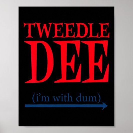 Tweedle Dee Ich bin mit Dum - Lazy Couple Hallowee Poster (Vorne)