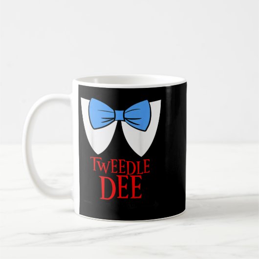 Tweedle Dee I'm With Dum - Lazy Couple Halloween C Kaffeetasse (Links)