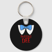 Tweedle Dee I'm With Dum - Lazy Couple Halloween C Schlüsselanhänger (Vorderseite)