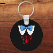 Tweedle Dee I'm With Dum - Lazy Couple Halloween C Schlüsselanhänger (Vorderseite)