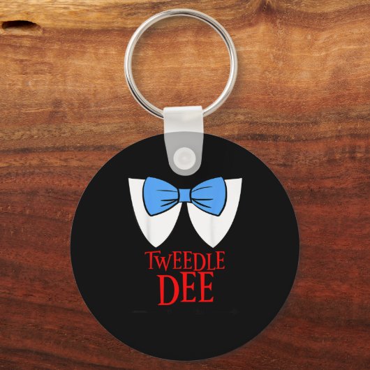 Tweedle Dee I'm With Dum - Lazy Couple Halloween C Schlüsselanhänger (Vorderseite)