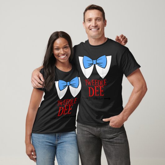 Tweedle Dee I'm With Dum - Lazy Couple Halloween C T-Shirt (Unisex)