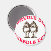 Tweedle Dee & Tweedle Dum Magnet (Vorderseite/Rückseite)