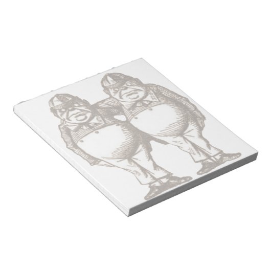 Tweedle Dee & Tweedle Dum Notepad Notizblock (angewinkelt)