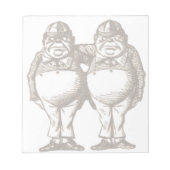 Tweedle Dee & Tweedle Dum Notepad Notizblock (Vorderseite)