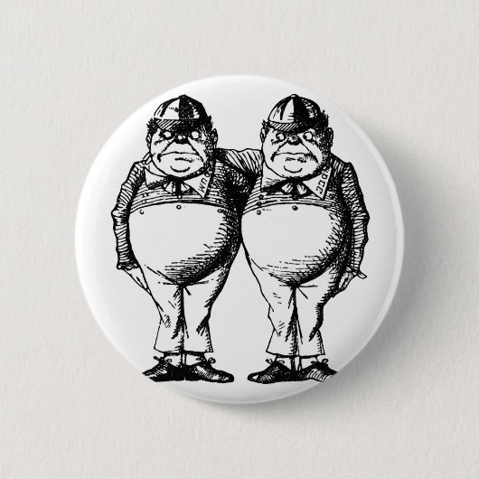 Tweedle Dee und Tweedle Dum Button (Vorderseite)