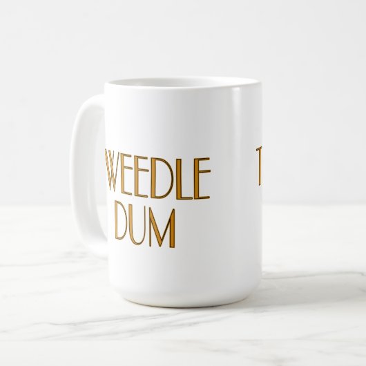 Tweedle Dee und Tweedle Dum Kaffeetasse (Vorderseite Links)