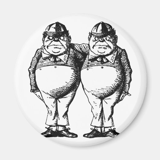 Tweedle Dee und Tweedle Dum Magnet (Vorne)