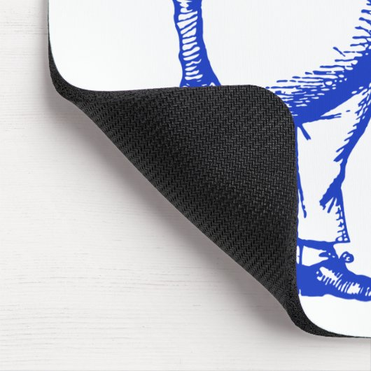 Tweedle Dee und Tweedle Dum mit Tinte geschwärztes Mousepad (Ecke)