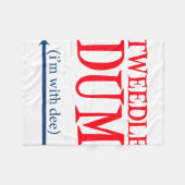 Tweedle Dum Ich bin mit Dee - Lazy Couple Hallowee Fleecedecke (Vorderseite (Horizontal))