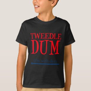 Tweedle Dum Ich bin mit Dee - Lazy Couple Hallowee T-Shirt