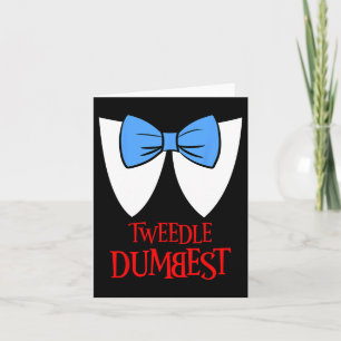 Tweedle Dümmste Kostüm Halloween Märchenfigur Karte