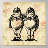 Tweedlede und Tweedledum-Alice im Wunderland Poster (Vorne)