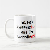 Tweedlede und Tweedledum Kaffeetasse (Links)