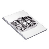 Tweedledee und Tweedledum mit Alice Notizblock (Rechte Seite)