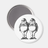 Tweedledum & Tweedledee Magnet (Vorderseite/Rückseite)