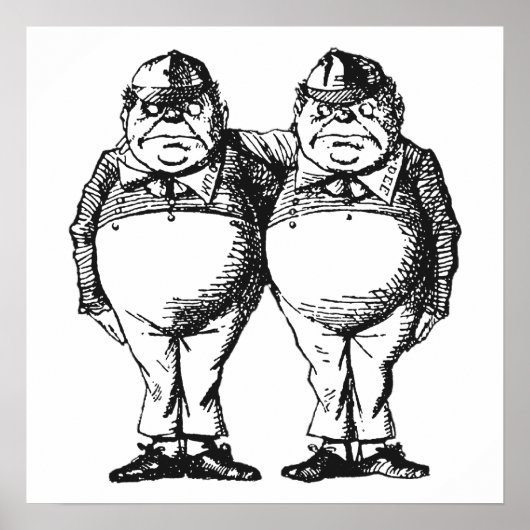 Tweedledum & Tweedledee Poster (Vorne)