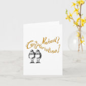 Tweedledum & Tweedledee Zitat mit Bild Karte (Gelbe Blume)