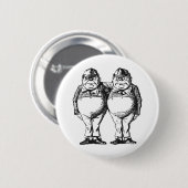 Tweedledum u. Tweedledee Button (Vorne & Hinten)