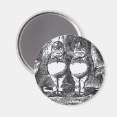 Tweedledum und Tweedledee Magnet (Vorderseite/Rückseite)