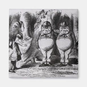 Tweedledum und Tweedledee Magnet