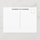Tweedledum und Tweedledee Postkarte (Rückseite)