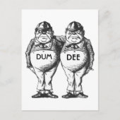 Tweedledum und Tweedledee Postkarte (Vorderseite)