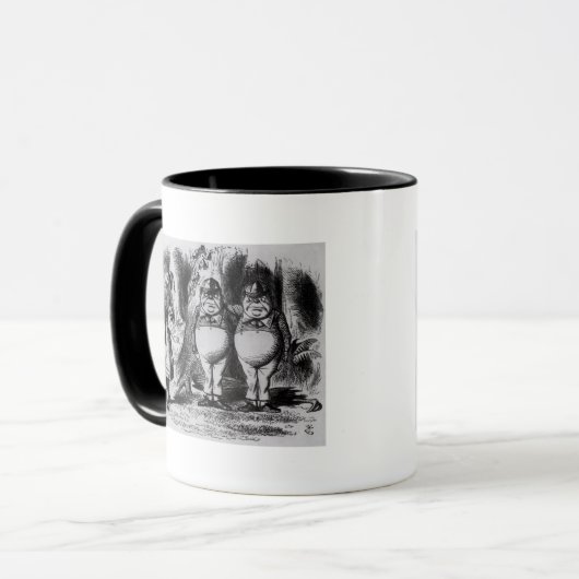 Tweedledum und Tweedledee Tasse (Vorderseite Links)