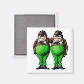 Tweedles Dum & Dee Magnet (Vorderseite/Rückseite)