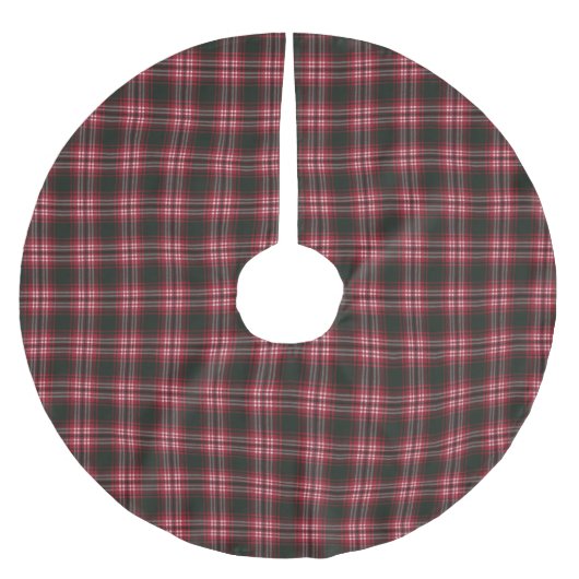 Tweedside Modern Scottish Tartan Polyester Weihnachtsbaumdecke (Vorderseite)