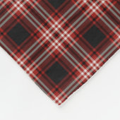 Tweedside Scotland District Tartan Fleece Blanket (Ecke)