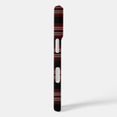 Tweedside Tartan Rot und Schwarz Kariert Case-Mate iPhone Hülle (Rückseite / Rechts)