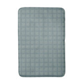 Tweedy Wool Aqua und grünes Muster Badematte (Vorderseite Vertikal)
