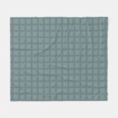 Tweedy Wool Aqua und grünes Muster Fleecedecke (Vorderseite (Horizontal))