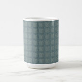 Tweedy Wool Aqua und grünes Muster Kaffeetasse (Mittel)