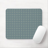 Tweedy Wool Aqua und grünes Muster Mousepad (Mit Mouse)