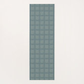 Tweedy Wool Aqua und grünes Muster Yogamatte (Rückseite)
