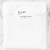 TWEEKER RUNDER AUFKLEBER (Tasche)