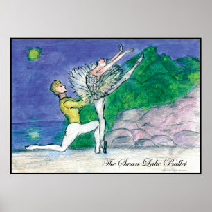 Tweet 2009 Swanlake Ballet Poster von Latidaballet