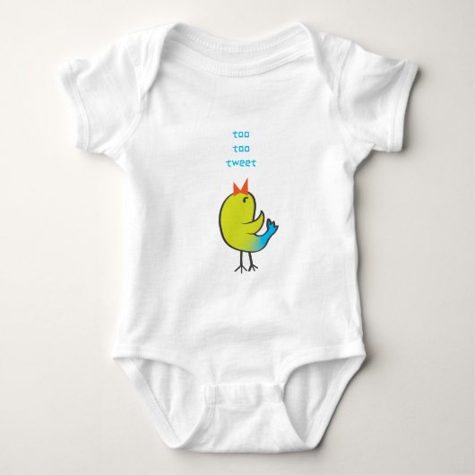 Tweet Bird Baby Strampler (Vorderseite)