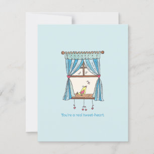 Tweet Heart Bird Valentinstagskarte Karte