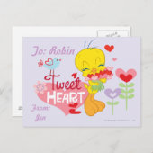 Tweet Heart Postkarte (Vorne/Hinten)