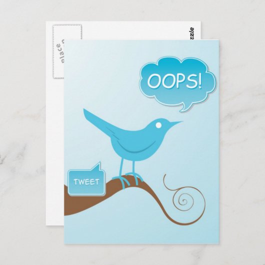 Tweet! Postkarte (Vorne/Hinten)