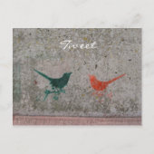 Tweet Postkarte (Vorderseite)