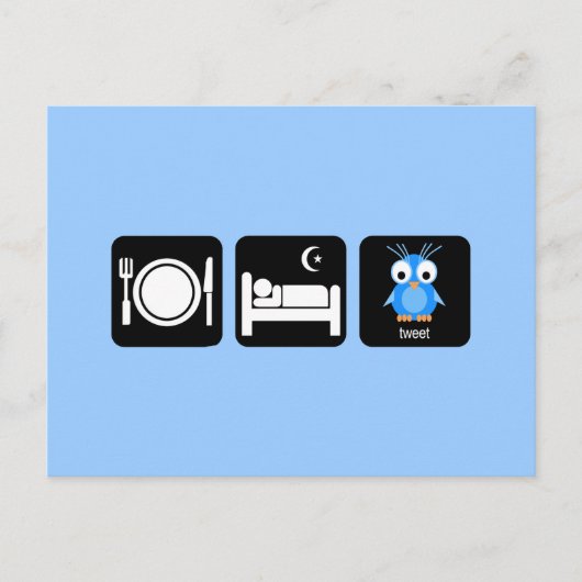 tweet postkarte (Vorderseite)